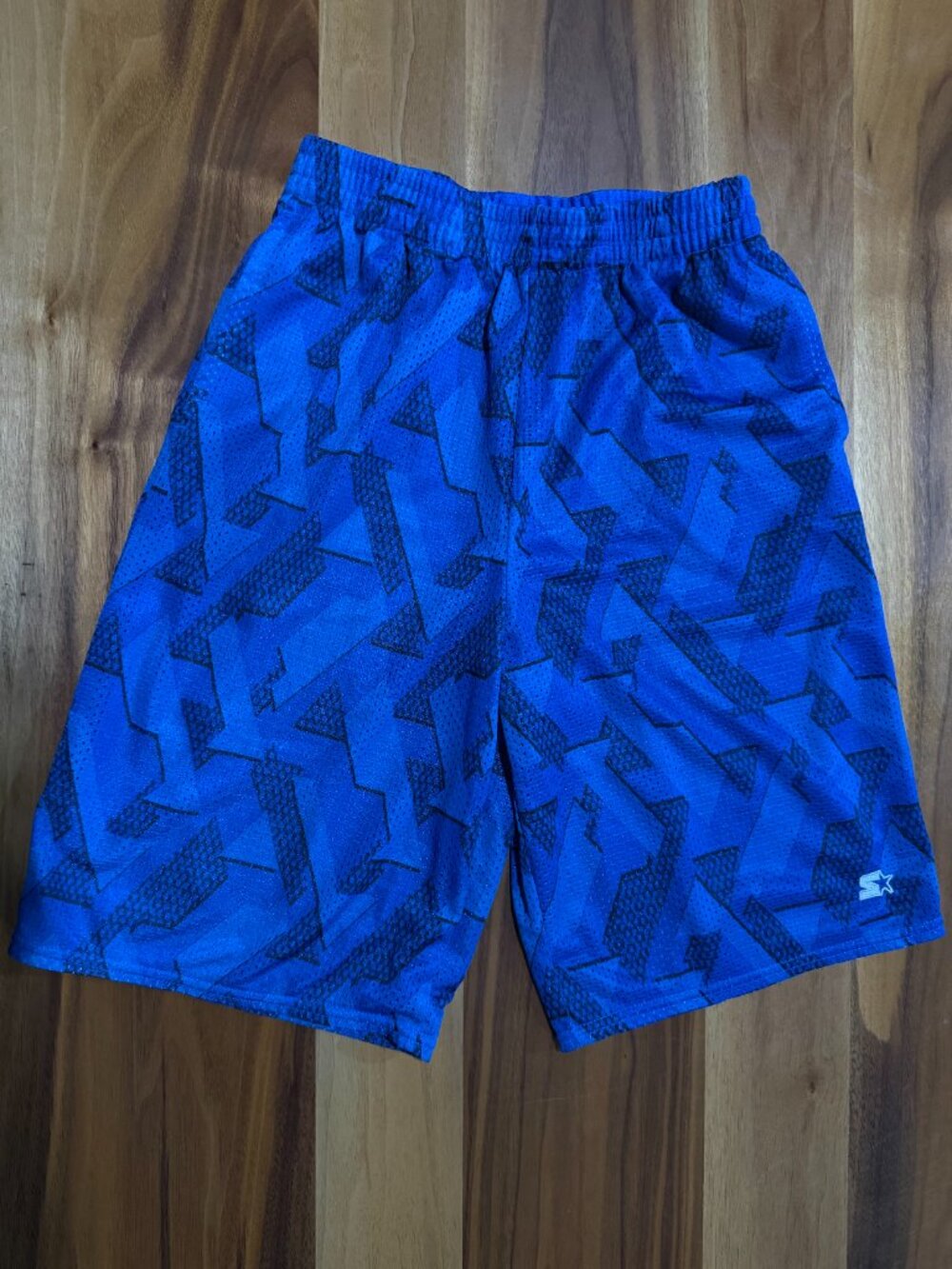 Starter Boys Youth XL 14-16 Blue Mesh Athletic Shorts